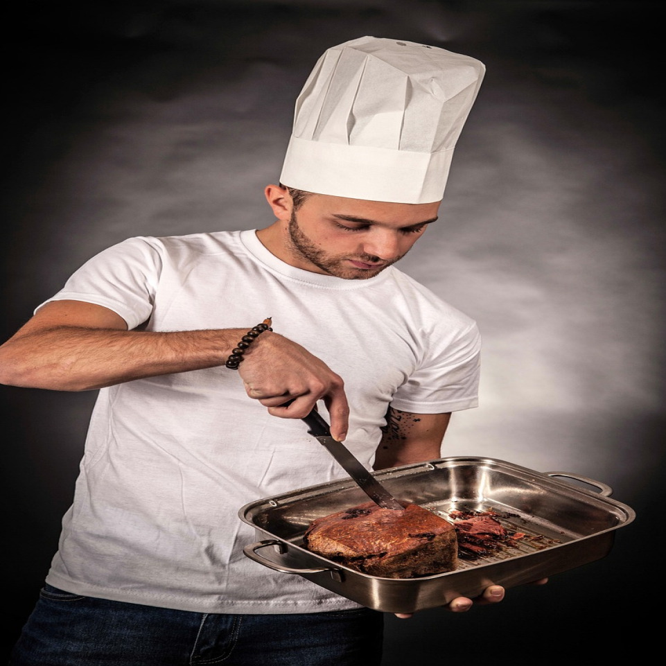 chef grill master portrait